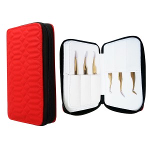 Metaleks 12Pcs Eyelash Extension Tweezers and Accessories Kit.