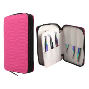 Metaleks 12Pcs Eyelash Extension Tweezers and Accessories Kit